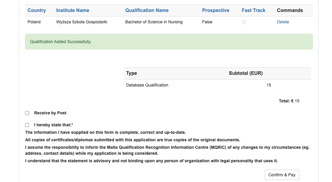 Secure online payment interface